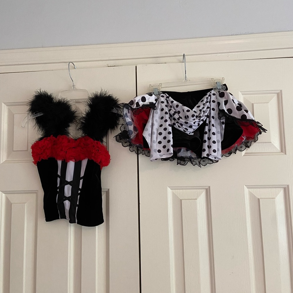 Kids dance costume two piece set